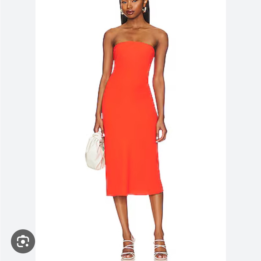 Enza Costa xs strapless midi dress from revolve